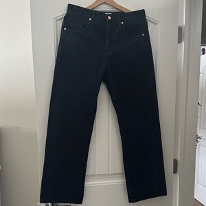 Straight Leg Women's Jeans in Black